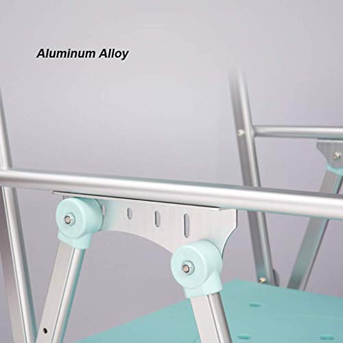 Commode de chevet pliable avec poignées antidérapantes de sécurité - 4