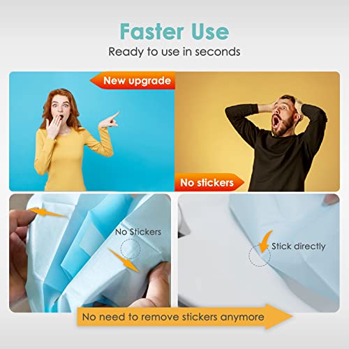 Triptips W-P TOILET SEAT COVERS 60PCS Toilet Seat Covers Disposable Travel Pack 60 Count|Faster Use-Sticker Free|Waterproof|Xl Disposable Toilet Seat Cover thumb #2