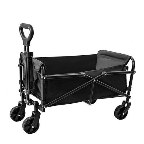 Fictory Foldable Wagon Cart - Large Capacity, Heavy Duty, Portable for Sports, Shopping, Camping - Easy Storage, No Assembly Needed