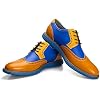 Meijiana Mens Oxford Shoes - Blue - Casual Dress Shoes