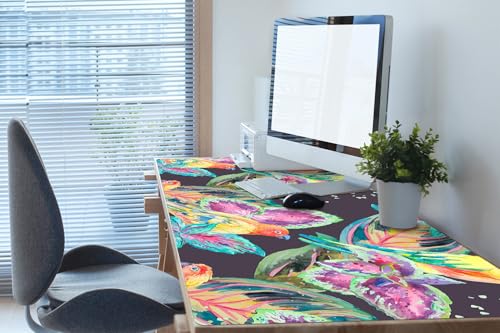 Couverture de bureau vinyle PVC imperméable 120x60 cm tapis antidérapant - 2