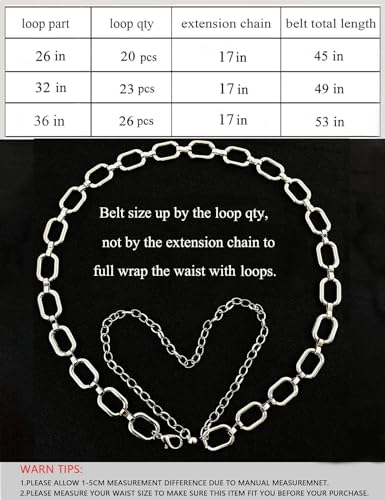 Image of TOPACC Gold Chain Belts for Women Fashion Thick Metal Link Waist Belt | Chunky adjustable gold belt for dresses jeans pants country concerts cowgirl outfits