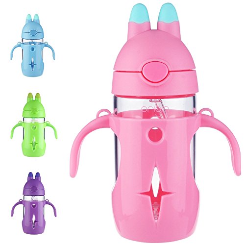 ORIGIN Best Kids BPA-free Glass Water Bottle For Boys, Girls, and Toddler |