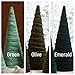 Create Your Own Set of 4 Velvet Cones, Mantel decor, Holiday Entryway, Christmas Tablescape, Wedding Centerpiece, Nursery, Minimalist, Tree Figurines (Create Your Own)