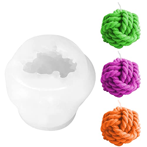 Molde de Vela, Molde Velas Silicona, Molde de Vela de Bricolaje, Molde de Silicona en Forma de Cubo 3D, para Hacer Velas, Jabón Hecho a Mano, Pudín, Pastel, Vela Perfumada Cover