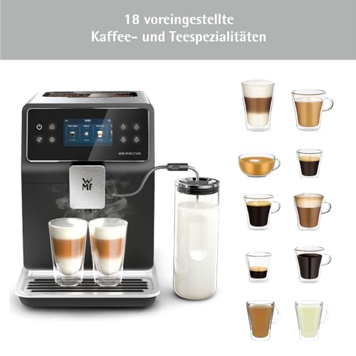 WMF Perfection 880L Kaffeevollautomat mit Milchsystem,18 Getränkespezialitäten, Double Thermoblock, Edelstahl-Mahlwerk, Nutzerprofil, 1l Milchbehälter, TÜV Hygienezertifikat – Bild 6