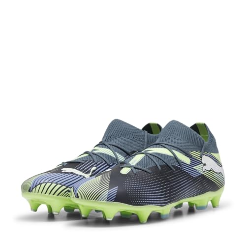 PUMA Unisex Future 7 Match Mxsg Soccer Shoe, Gray Skies PUMA White Fizzy Apple, 10