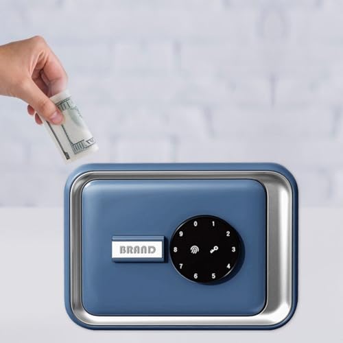 Alcancía para adultos con contraseña electrónica de ABS duradera para dinero en efectivo 8