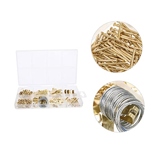 Image of 1set Economic Picture Hanging Kit Wall Hangers Picture Hooks for Photos Frames Hooks Home Decor