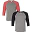 (1) Grey/Lt Red Trb + (1) Black/Deep Hthr