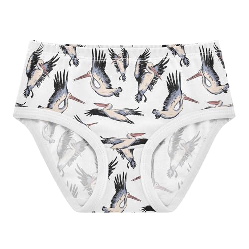 Girls' Underwear Beautiful Pelicans Cotton Stretch Comfort Toddler Panties