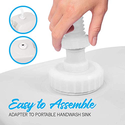 SereneLife 24L Compact Portable Water Tank - Non-toxic Water Container Reservoir W/Carry Handle - For Outdoor Social Events, Work Sites, Camping, Boating, Emergency Preparedness -SLCAWT20 by SereneLife - Image 3