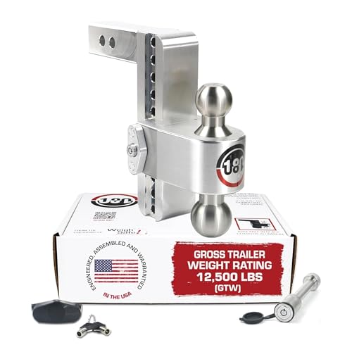 Weigh Safe Adjustable Trailer Hitch Ball Mount, 8