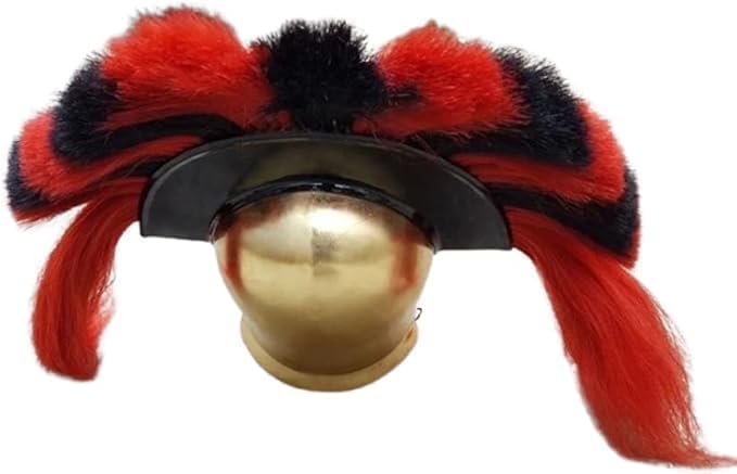 Medieval Corinthian Helmet Reenactment Armor Greek Helmet with Plume