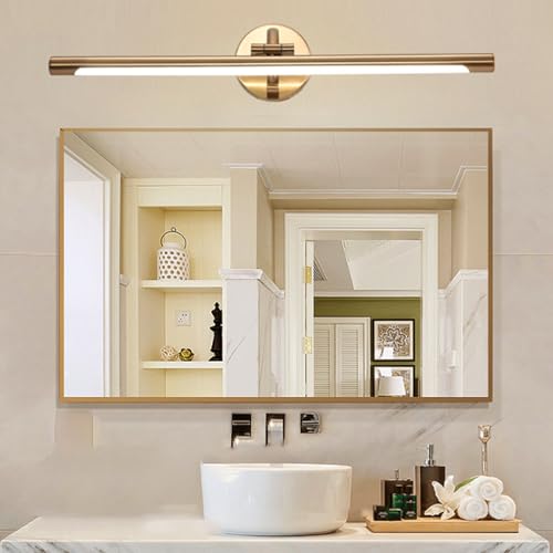 Aplique de pared moderno LED oro de 70cm impermeable para iluminación interior