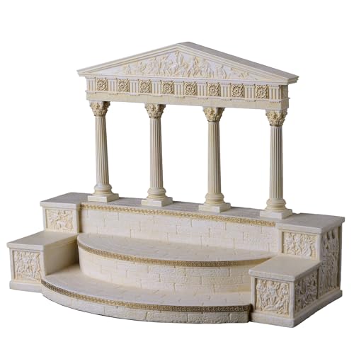 Veronese Design Greek Pantheon Temple Steps Diorama Figurine Display Stand