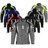 100% wasserdichte Motorradjacke für Herren, atmungsaktiv dank des gefütterten REISSA MEMBRANE.Original YKK Reißverschlüsse.
