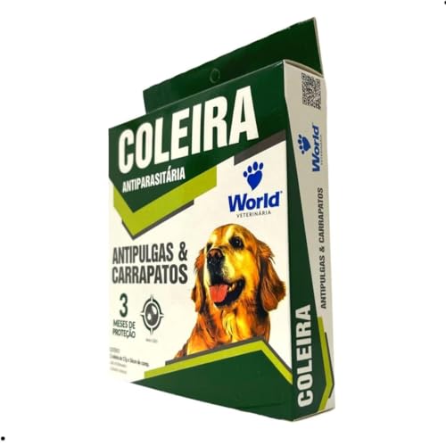 Kit 2 Coleiras Dugs Antipulgas e Carrapatos para Cães 17g com 56cm - World Veterinária