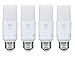 CTKcom GE Lighting 10W LED Light Bulbs Bright Stik(4 Pack)- E27 Daylight White 6500K Bulb 60W Equivalent Ultra Bright 760lm Lamp 240 Degree Beam Angle Cylindrical Shape Light Bulb 100-240V,4 Pcak