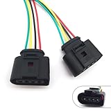 DJ7045A-3.5-21 Throttle Position Sensor Connector, Low Frequency Plastic Wire Harness Terminal, OEM #1J0973724 Replacement Retrofit Parts, Suitable for Most Cars (Black)