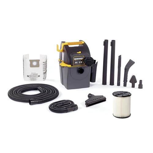 WORKSHOP Wet/Dry Vacs WS0501WM 5-Gallon 5.0 Peak HP Wet Dry Vacuum Cleaner by WORKSHOP Wet/Dry Vacs - Used condition - US$95.18