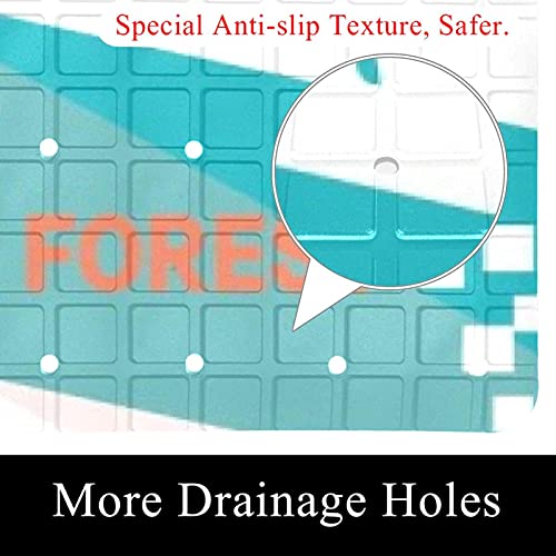 Tapis de bain antidérapant motif cerf évacuation eau anti-glisse - 3