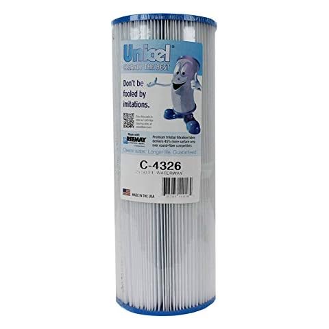 Unicel C-4326 25 Square Foot Media Replacement Pool Hot Tub Spa Filter Cartridge with 106 Pleats Cover