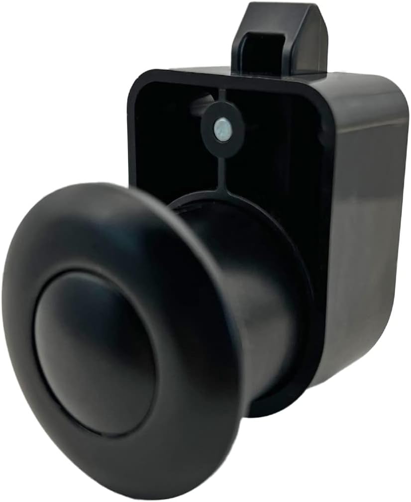 Upgraded 5 Sets Metal Push Button Latch Rv Compartment Latch Push Catches Knob for RV Camper Caravan Yacht Boat (Black)