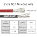 GRZWAYS Jumper Cables alligator clips Compatible with Mil.waukee M18 18V Batteries, Silicone wire 8AWG 2FT Automotive Booster Cables for Jump Starting Tool Battery, Temperature resistance 392℉ 200℃