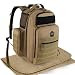 HSD Tactical Diaper Bag Backpack + Changing Pad, Insulated Pockets, Stroller Straps (Coyote Brown)