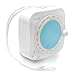 Pyle PSR7 Splash Proof Water Resistant Mini AM/FM Radio with Hanging Strap, Rotary Volume Control, Manual Tuner