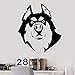 Produktbild Pet Shop Vinyl Wandtattoo Hund Husky Freund Wandaufkleber Pet Shop Dekoration Abnehmbare Wandbild Nette Husky Wand Poster 57 * 64 cm