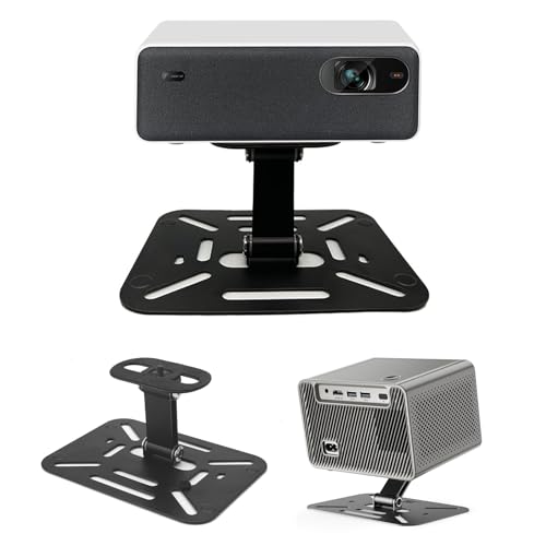 UOCAI Beamer Halterung Beamer Ständer Stativ Halterung 360°Drehbar, Projektorständer für Projektor Wall Ceiling Mount, für Projektor mit 1/4'' Schraube Schnittstelle Schwarz