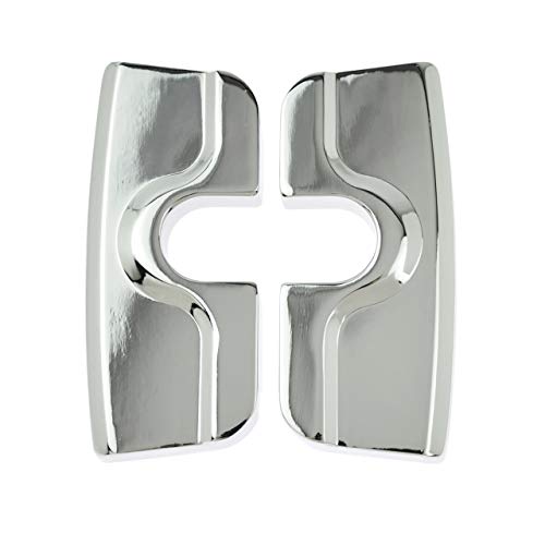 HDBUBALUS Capas de parafuso de cabeça de vela de ignição cromada esquerda e direita para Harley Dyna