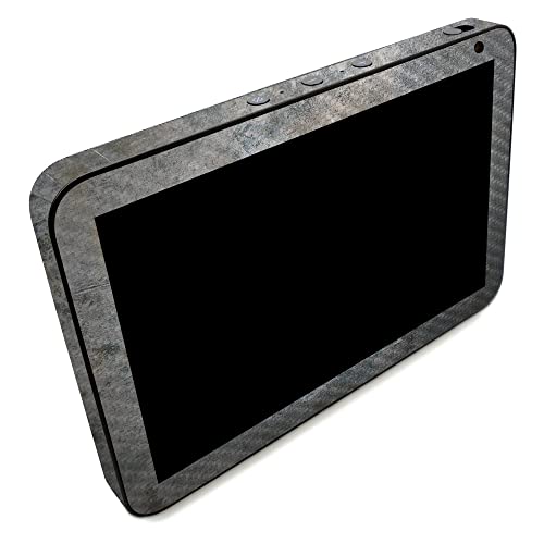 Image of MightySkins Carbon Fiber Skin Compatible with Amazon Echo Show 8 (Gen 2) - Shadow Concrete | Protective, Durable Textured Carbon Fiber Finish | Easy to Apply