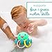 Infantino Light Up Ring Catcher - Illuminating Octopus with Five Tossing Rings for Fine & Gross Motor Skills in Babies & Toddlers, 6M+