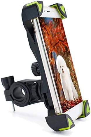 YIVAN Bike Phone Mount Holder-Mounted on Bicycle and Motorcycle Handlebar, 4.5-7 Inch Suitable Compatible Any Smart Cell Phone, No Tool Installation, Shockproof Anti-Slip Silicone Material(Green)