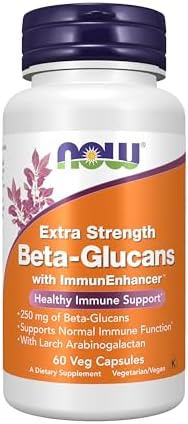 Now Foods Beta 1,3/1, 6 Glucan with Immunenhancer Veg Capsules, 60 Count