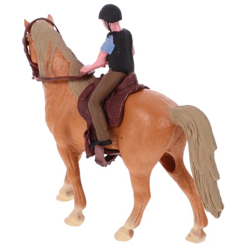 FUNOMOCYA Realistic Farm Model Figurine Micro Human Character for Cowboy Horse for Table Decor Miniature Landscape Layouts