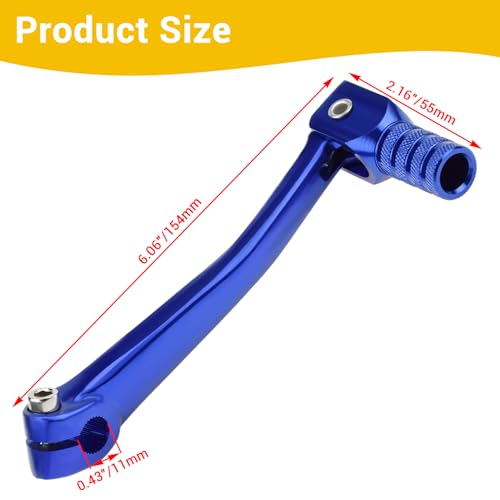 HIAORS CNC Aluminum Folding Gear Shift Shifter Lever for CRF50 CRF70 CRF XR50 XR70 TRX70 TRX90 S65 Sport SSR 125 50cc 110cc 125cc Thumpstar Explorer Atomic Apollo Xmotos Dirt Pit Bike Parts Blue
