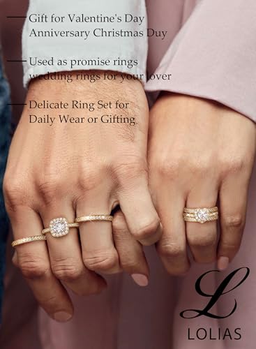 LOLIAS Corazón Anillos Mujer Oro Anillos Mujer Acero Inoxidable Ajustable Anillo Compromiso Dorados Joyas Regalos Mujer Cumpleanos - imagen 3