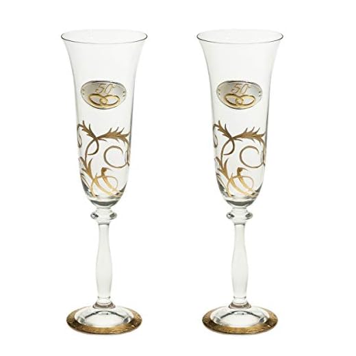 Copas Champan Bodas Oro decoración artesanal con Oro 18k