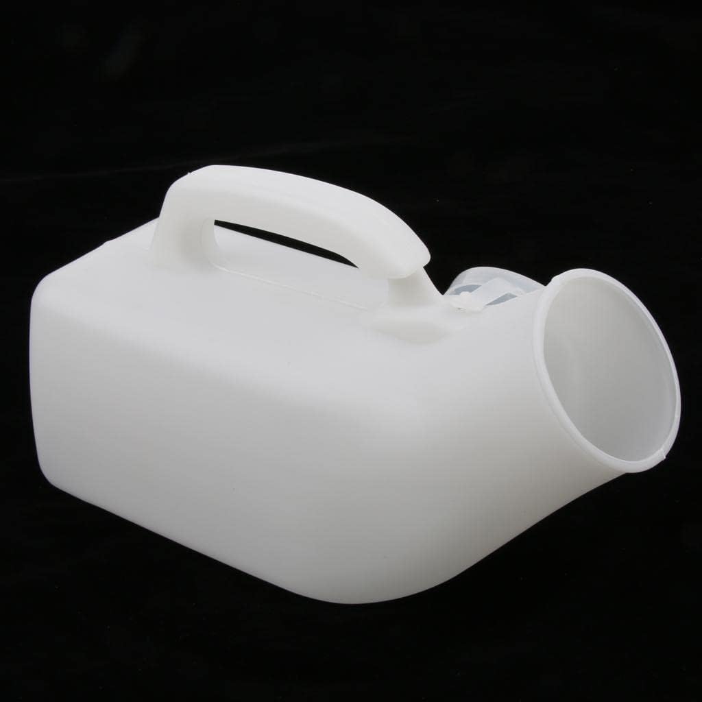 Pack of 3 Males Urine Containers Toilet Bucket Chamber Pee Potty with Lid/Mobility & Daily Living Aids/Bedpans & Urinals - 1000ml