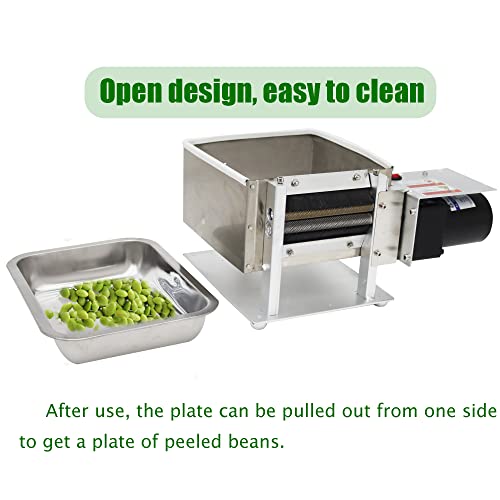 Preasion 220V Electric Pea Sheller Machine Semi-Automatic Commercial Bean Pea Peeler Stainless Steel Home Pea Peeling Machine #TOP2