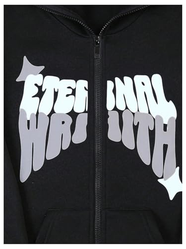 Boy's Zip Up Hoodie Y2K Long Sleeve Graphic Sweatshirts Streetwear Hooded Jackets4