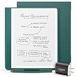 Amazon Kindle Scribe Essentials Bundle including Kindle Scribe (64GB) - Metallic Jade, Premium Pen, Plant-Based Leather Folio-Jade, and Power Adapter