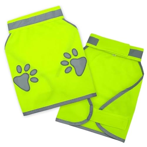 Sicherheitsweste für Hunde, reflektierender Hundemantel, Warnweste für Hunde, Sicherheitsweste für Haustiere, Haustier-Sicherheitsweste, Hundepfoten-Design, schützt Ihren Welpen bei Abenteuern, Jagd