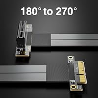10Gtek PCIe 3.0 Extension Cable, X4 to X4, M to F, Straight to 270°, Cable Length 15cm, P322MF1315 – Ansicht 7