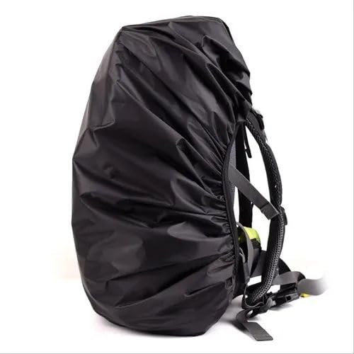 Capa de Chuva 100% Impermeável para Mochilas de até 45 Litros Preta Design Universal com Elástico Mo
