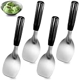 4 Pack Ice Cream Spade Heavy Duty - Stainless Steel Flat Ice Cream Scoop, Scooper for Hard or Creamy Dessert Spade Butter Cutter